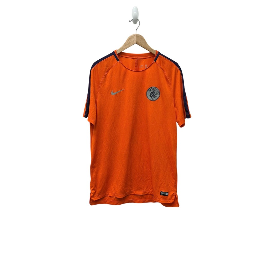 Nike Manchester City Dri-FIT Soccer Training Jersey Orange Mens XL